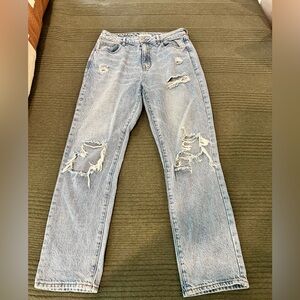 PacSun Light Blue Distressed Mom Jeans